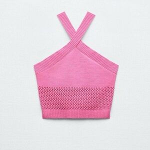 Zara Pink Chenille Top